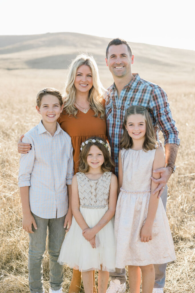 Family photo at quail hill in Irvine California