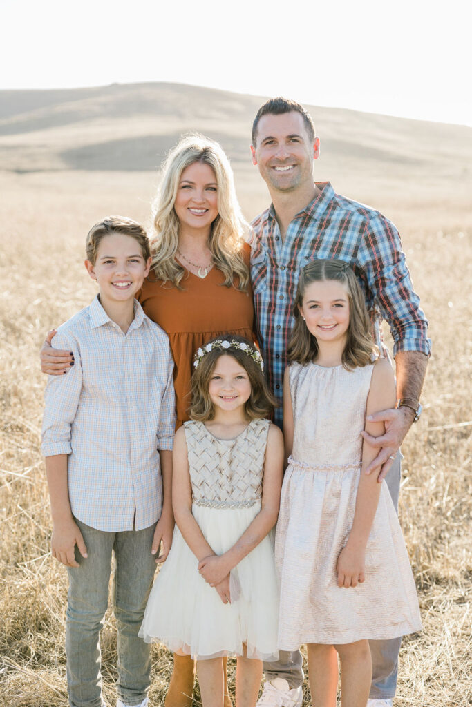 Family photo at quail hill in Irvine California