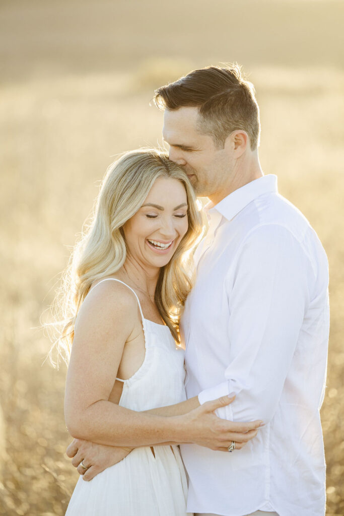 bride and groom engagement session at quail hill in irvine california